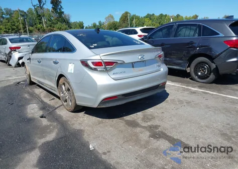 2016 Hyundai Sonata Hybrid Limited z USA, uszkodzony, nr VIN KMHE34L1XGA017347